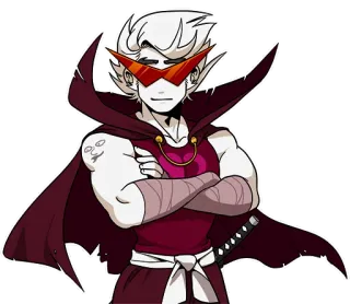 🙂 Dirk Strider Homestuck Dirk Strider, Homestuck, postać, webcomic, styl anime, czerwone okulary telegram sticker