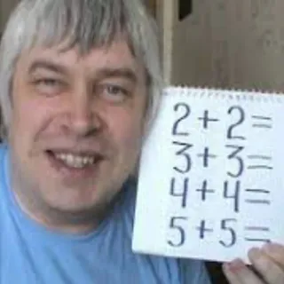 ➕ 2+2=
3+3=
4+4=
5+5= matematyka, edukacja, liczby, dodawanie telegram sticker