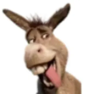 👍 Donkey Shrek cartoon, donkey, dreamworks, funny, shrek telegram sticker