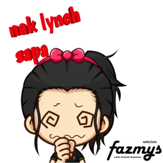🤣 nak lynch
sapa Cartone animato, Personaggio, Stordito, Anime, Confuso telegram sticker