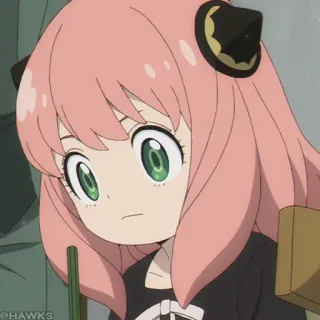 🍥 Anya Forger Spy x Family Anime, Cartone animato, Spy x Family, Anya, Forger, Carina, Ragazza telegram sticker