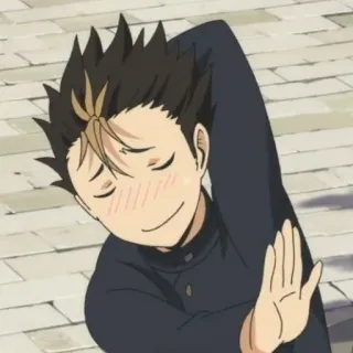 🙀 Yu Nishinoya Haikyuu!! Anime, Haikyuu, Yu Nishinoya, Nishinoya, Manga, Naklejka telegram sticker