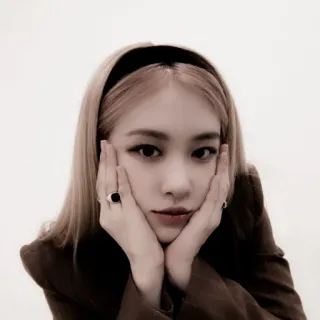 🕊 Rose Роуз, Blackpink, певица, K-pop, женщина, портрет whatsapp sticker