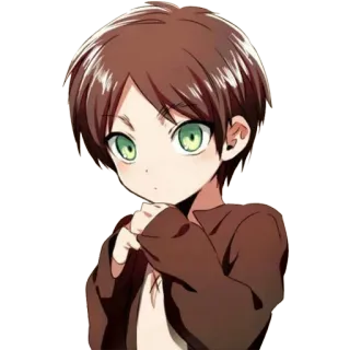 😶 Eren Yeager Attack on Titan Anime, L'Attaque des Titans, Eren Jaeger, Personnage, Fanart telegram sticker