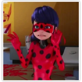😬 Ladybug Miraculous: Tales of Ladybug & Cat Noir 만화, 슈퍼히어로, 소녀, 무당벌레, 미라큘러스 whatsapp sticker