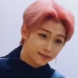 🤔 KPOP, アイドル, ポートレート, ピンク髪, 有名人, フィリックス, Stray Kids, 人物 whatsapp sticker