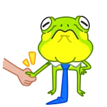🤝 rana, stretta di mano, cartone animato, accordo, riunione, affare telegram sticker