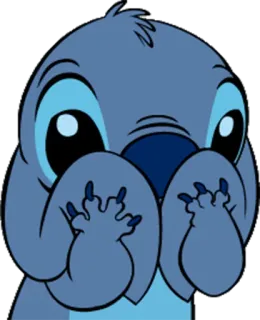 🙊 Stitch สติช, ดิสนีย์, การ์ตูน, น่ารัก, เอเลี่ยน telegram sticker