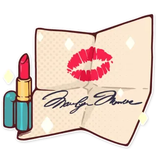 Marilyn telegram stickers