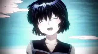 ☺️ animé, fille, sourire, joyeux telegram sticker