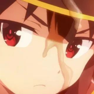 😕 anime, tears, sad, crying, close-up telegram sticker