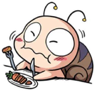 😋 Cartoon, Essen, Essen, Niedlich, Animiert telegram sticker