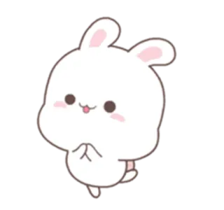 🐰 konijn, schattig, kawaii, dier telegram sticker