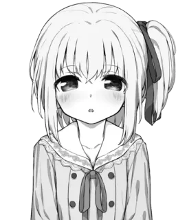 😍 Anime, Mangá, Garota, Kawaii, Fofo, Ilustração whatsapp sticker