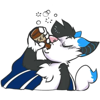 🍺 cartone animato, alcol, ubriaco, animale, divertente, gatto telegram sticker