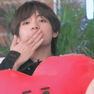 🏁 V kpop, sänger, idol, bts, herz, koreanisch, süß telegram sticker