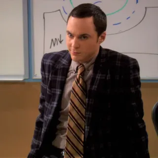 🙄 Sheldon Cooper The Big Bang Theory sitcom, tv show, nerd, scientist, comedy telegram sticker