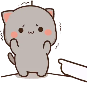 🤏 Katze, süß, Aufkleber, Tier, Cartoon telegram sticker