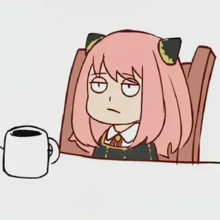 😐 Anya Forger Spy x Family anime, spy x family, anya forger, cartoon, cute, sticker telegram sticker