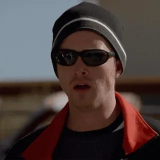 🚬 Jesse Pinkman Breaking Bad Jesse Pinkman, Breaking Bad, Aaron Paul, reaction, cool, sunglasses telegram sticker