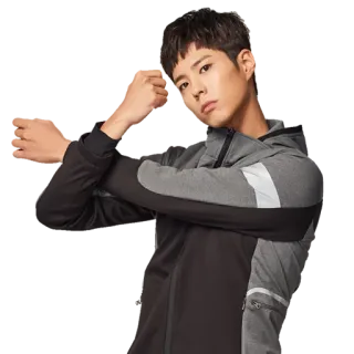 🙅‍♂️ homme, coréen, athlète, vêtements de sport, exercice telegram sticker
