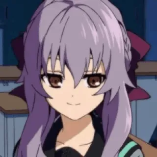♟ Anime, Mädchen, lila Haare, arrogant telegram sticker