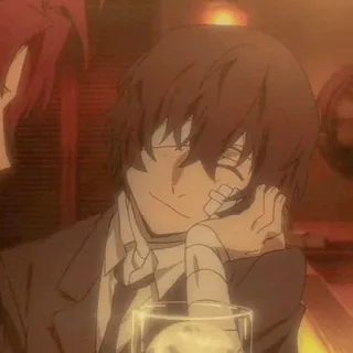 📺 Osamu Dazai Bungou Stray Dogs Anime, Bungou Stray Dogs, Osamu Dazai, Dazai, Personnage telegram sticker