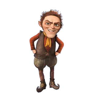 😑 Rumpelstiltskin Shrek conto de fadas, desenho animado, malvado, curto, animado whatsapp sticker