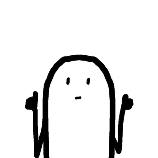 🌱 막대기 인간, 무례한 제스처, 가운데 손가락, 만화, 낙서, 불쾌한 telegram sticker