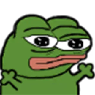 😛 Pepe the Frog frog, cartoon, meme, pepe telegram sticker