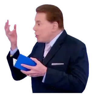 😦 Silvio Santos Silvio Santos, Presentador TV, Celebridad brasileña, Televisión, Presentador, Medios whatsapp sticker