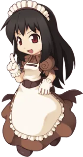 👌 maid, anime, character, cute, cartoon telegram sticker