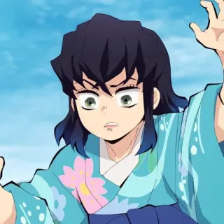 👺 Inosuke Hashibira Demon Slayer Anime, Demon Slayer, Inosuke, Personnage, Manga, Hashibira, Fanart, Illustration telegram sticker