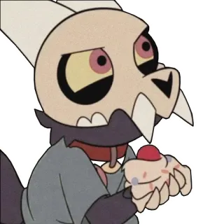 😡 King The Owl House Raja, The Owl House, Kartun, Tengkorak, Animasi telegram sticker