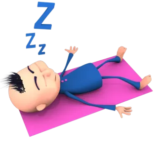 😴 ZZZ dormir, dessin animé, fatigué, zzz, sieste, repos, rêve whatsapp sticker