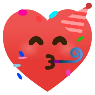 🌟 heart, emoji, party, celebration, kawaii telegram sticker