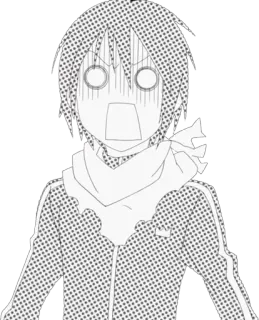 😱 Anime, Manga, Sốc, Ngạc nhiên, Mặt, Biểu cảm telegram sticker