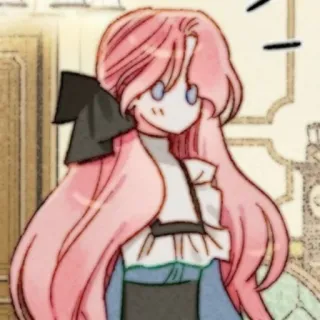 🎀 Anime, Cartoon, Pinke Haare, Charakter, Mädchen, Manga telegram sticker
