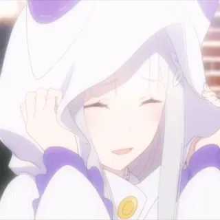 Emilia Re:Zero - @Otakuzdream telegram stickers