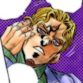 🐈‍⬛ Yoshikage Kira JoJo's Bizarre Adventure Anime, Manga, Jojo, Yoshikage Kira, Killer Queen telegram sticker