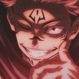 😉 Ryomen Sukuna Jujutsu Kaisen 动漫, 漫画, 反派, 诅咒, 咒术回战, 两面宿傩 telegram sticker