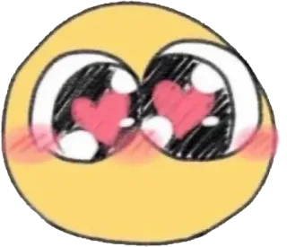 😍 emoji, eyes, love, heart, cute telegram sticker