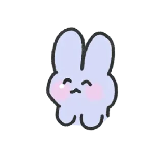 🤧 królik, słodki, kreskówka, zwierzę, kawaii telegram sticker