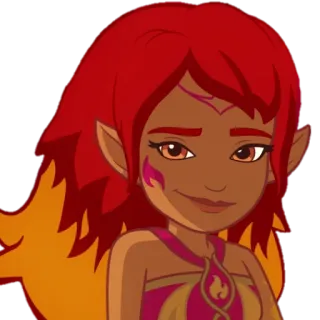 😏 Aira Windwhistler Lego Elves lego elves, aira windwhistler, elfe, feuer, cartoon, figur, mädchen whatsapp sticker
