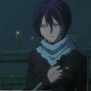 🎴 Yato Noragami Anime, Noragami, Yato, Dio, Divinità, Sciarpa whatsapp sticker
