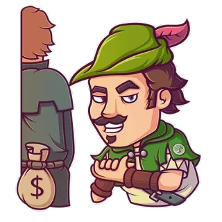 Robin Hood telegram stickers
