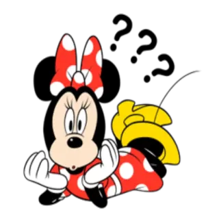 ❓ Minnie Mouse cartoon, mouse, disney, minnie mouse, character whatsapp sticker
