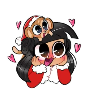 🎅 natal, kartun, lucu, meriah, liburan, santa, musim dingin telegram sticker