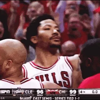 😎 Derrick Rose CLE 96 CHI 99 Pallacanestro, Sport, NBA, Derrick Rose telegram sticker