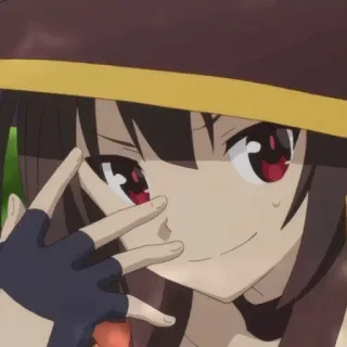 🎡 Megumin Konosuba Anime, Konosuba, Megumin, Personnage, Dessin animé whatsapp sticker